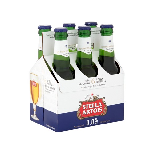 Stella Artois 0.0% Alc Bouteilles 6 x 25 cl