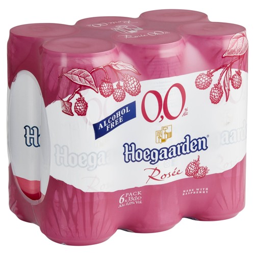 Hoegaarden Rosée 0.0% Alc Canettes 6 x 33 cl