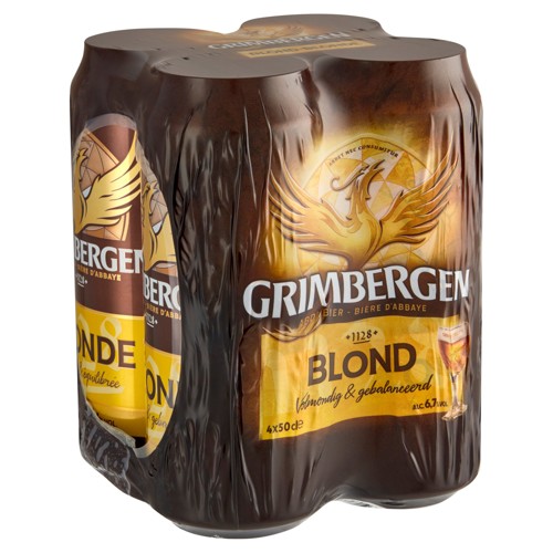 Grimbergen Bière d''abbeye Blonde 6.7% ALC 50cl Canette