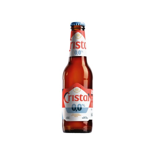 Cristal Bière blonde Pils Sans alcool 25cl Bouteille