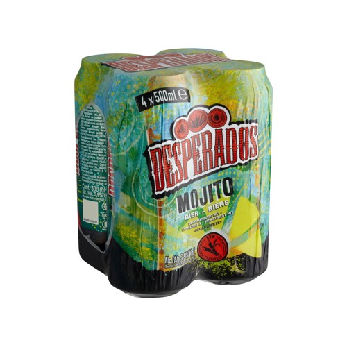 Desperados Bière Tequila-Mojito 5.9% ALC 4 x 50 cl Canette