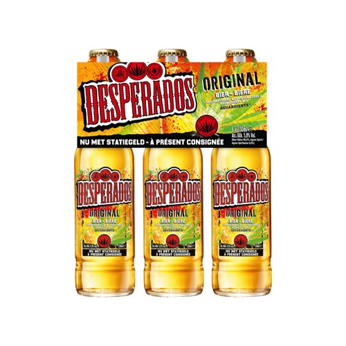 Desperados Original Bière Aromatisée à Aguardiente Bouteilles 6 x 330 ml