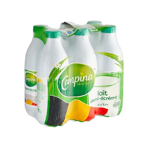 6x Campina Melk PET 1L