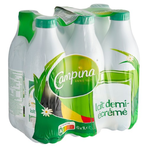 6x Campina Melk PET 1L
