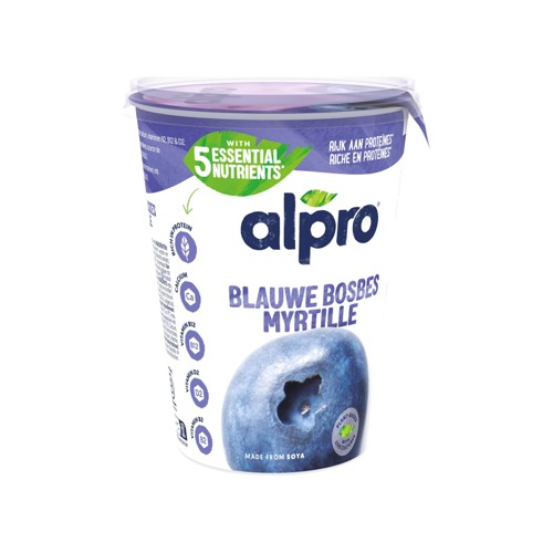 Alpro Alternative Végétale au Yaourt Soja Myrtille 500g
