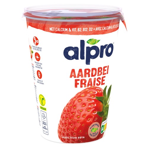 Alpro Yoghurt Aardbei 500g