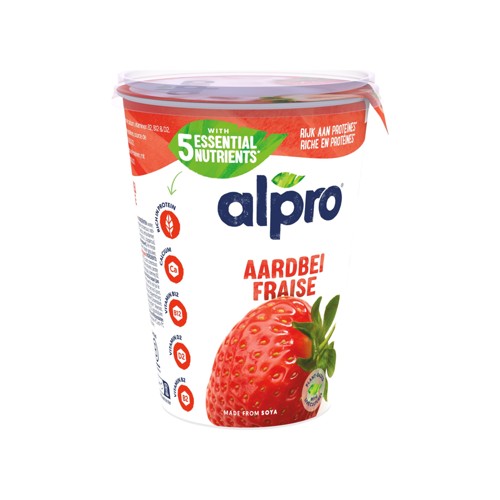 Alpro Yoghurt Aardbei 500g