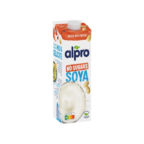 Alpro Boisson Végétale à base de Soja Sans Sucres Sans lactose 1L