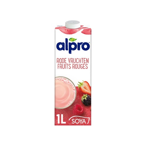 Alpro Boisson Végétale à base de Soja Saveur Fruits Rouges Sans lactose 1L
