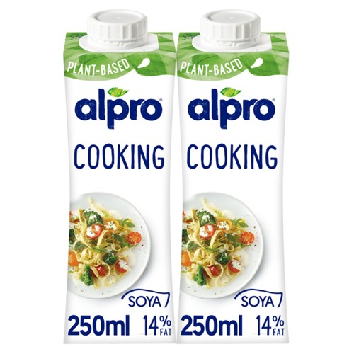 Alpro Cooking Alternative Végétale A La Crème Soja 14% 2x250ml