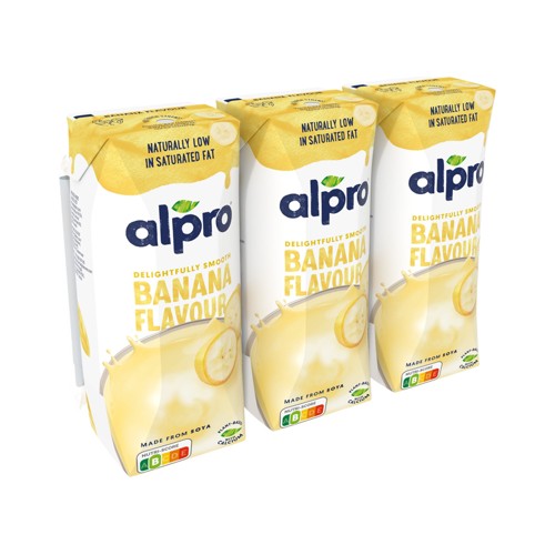 Alpro Boisson Végétale à base de Soja Saveur Banane Sans lactose 250ml