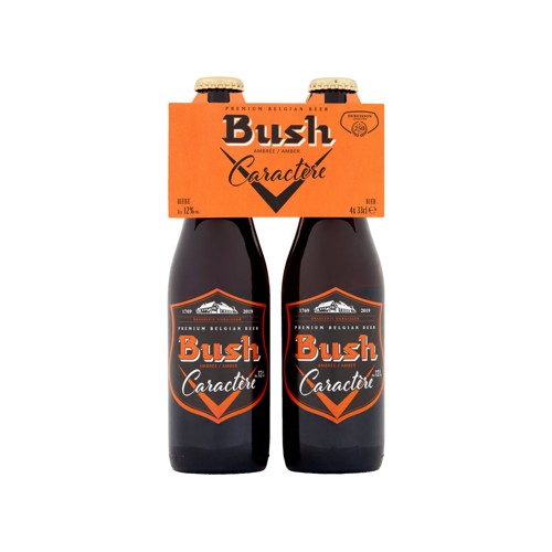 Bush Ambrée Caractère Bouteilles 4 x 33 cl