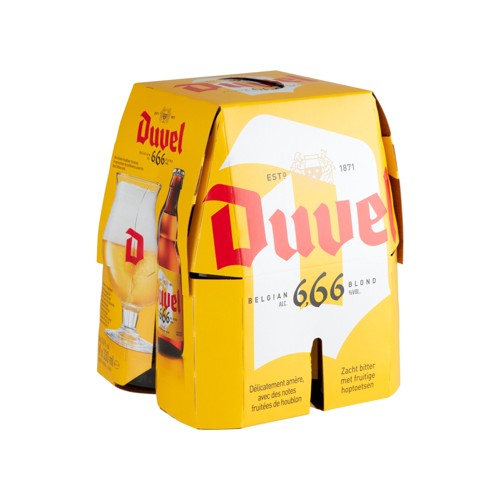 Duvel Belgian 666 Blond Bouteille 4 x 330 ml