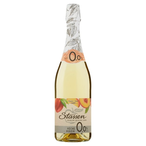 STASSEN ALCOHOLVRIJE PERZIK CIDER 75CL
