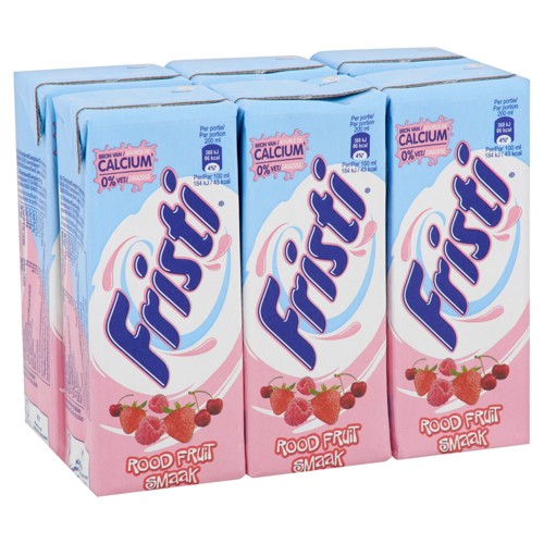 Fristi au Goût de Fruits Rouges 6 x 200 ml
