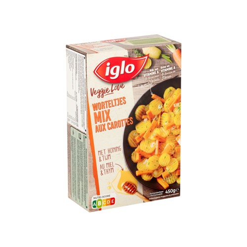 Iglo Veggie Love Mix de Carottes au Miel et Thym 450 g
