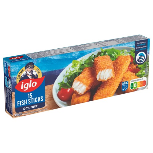Captain Iglo Fish Sticks 15 Pièces 450g