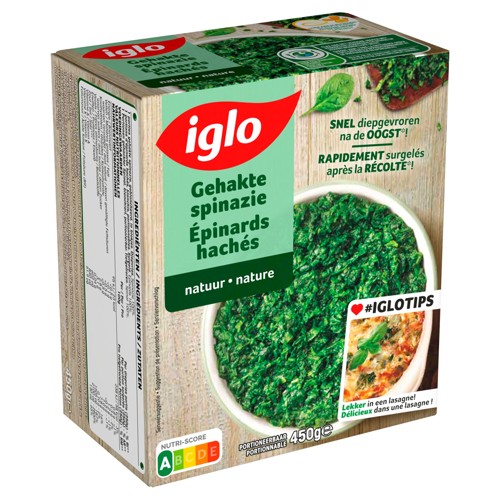 Iglo Spinazie Hak. Naturel 450g
