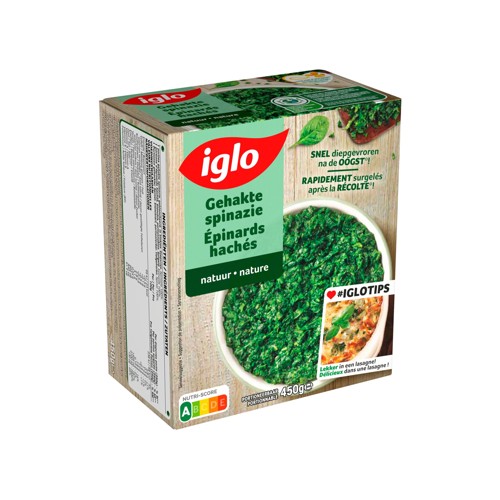 Iglo Spinazie Hak. Naturel 450g