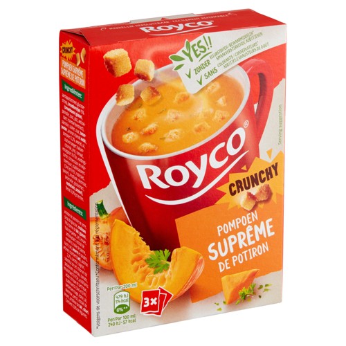 Royco Soep Pompoen Suprême Crunchy 3St