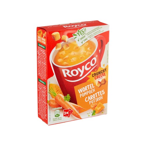 Royco Crunchy Cheese Flavour Carottes Potiron 3 x 22.7 g