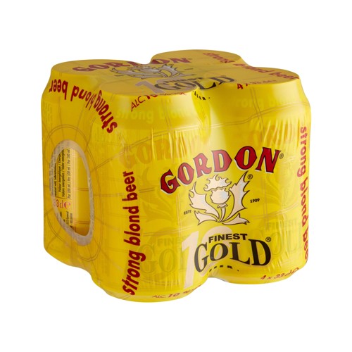 Gordon Finest Gold Strong Blond Beer Canettes 4 x 33 cl