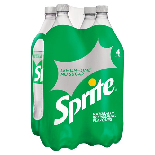 Sprite No Sugar Lemonade 4 x 1500 ml