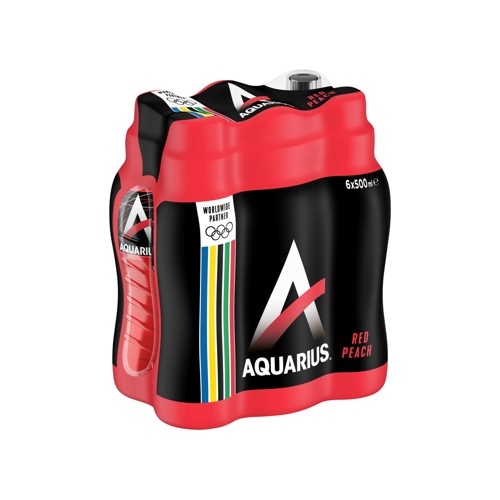 Aquarius Red Peach 6 x 500 ml