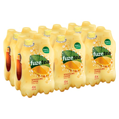 Fuze Tea Sparkling Black Tea Iced Tea 6 x 4 x 400 ml