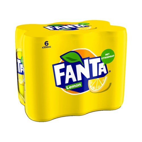 FANTA LEMON Lemonade SLEEKCAN 330 ML X 6
