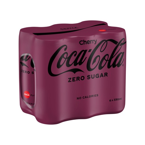 Coca-Cola Zero Cherry Coke Soft Drink 6 x 330 ml