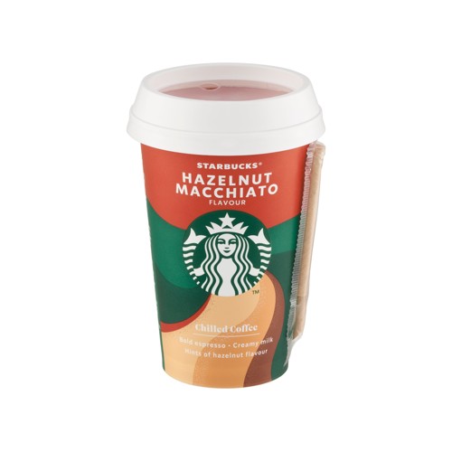 Starbucks Hazelnut Macchiato Flavour Chilled Coffee 220 ml