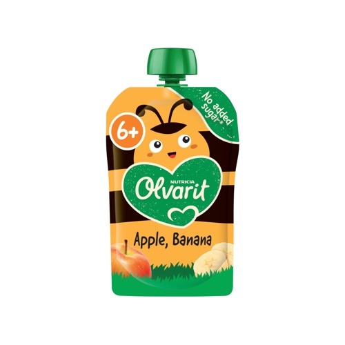 Olvarit Gourde Fruits Bébé Dès 6 Mois Pomme Banane 100 g