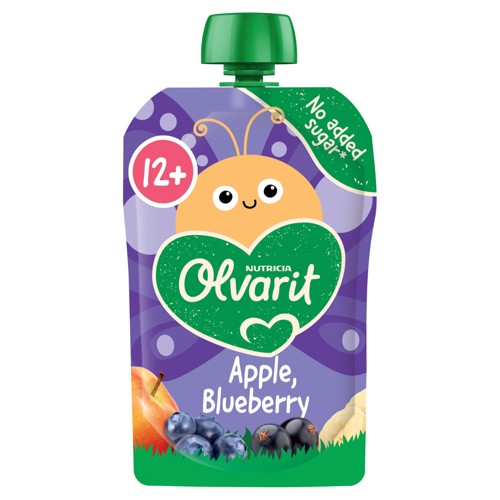 Olvarit Gourde Fruits Bébé Dès 12 Mois Pomme Banane Cassis Myrtille 100 g