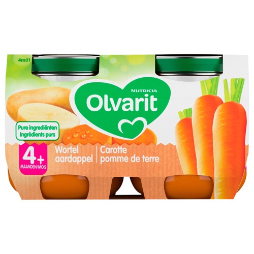 2X OLVARIT WORTEL PUREE 125G