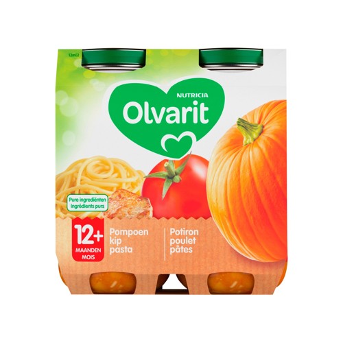 2X OLVARIT POMPOEN PUREE 250G