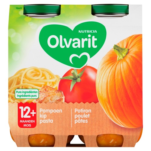 2X OLVARIT POMPOEN PUREE 250G