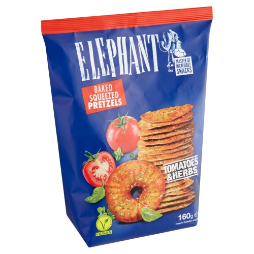 Elephant Pretzel Tomatoes & Herbs 160 g