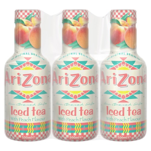 AriZona Iced Tea with Peach Flavour 6 x 500 ml