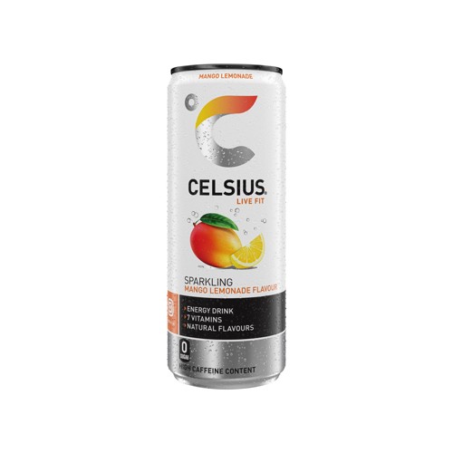 Celsius Live Fit Sparkling Mango Lemonade Flavour 250 ml