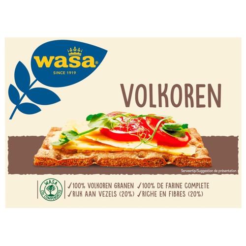 Wasa Produit de Boulangerie à la Farine Complète de Seigle 260 g