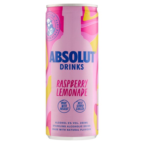 Absolut Drinks Raspberry Lemonade 250 Ml