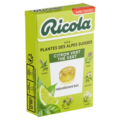 Ricola Groene Thee & Limoen 50g