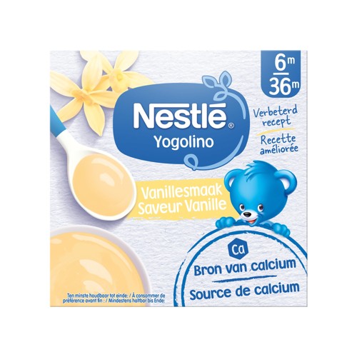 NESTLÉ Yogolino Laitage Vanille dès 6 mois 4x100g
