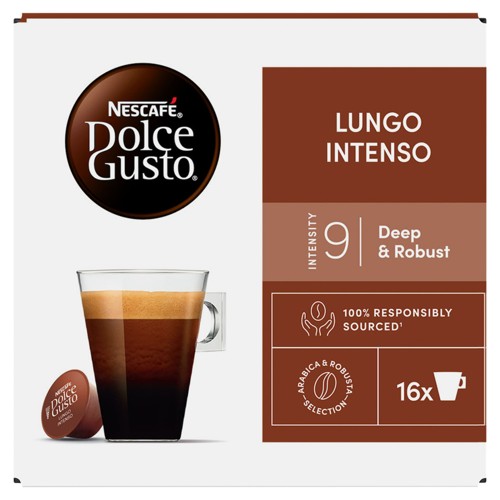 NESCAFÉ Dolce Gusto, Café Lungo Intenso, 16 capsules, 144 gr