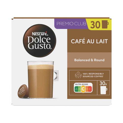 NESCAFÉ Dolce Gusto, Café au Lait, 30 capsules, 300 gr