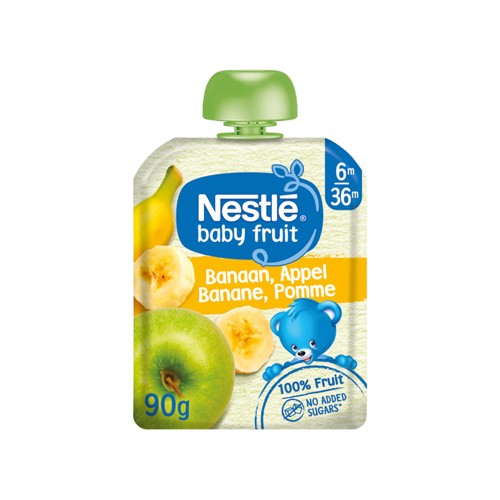 Nestlé Baby Fruit Banane Pomme dès 6 mois gourde 90g