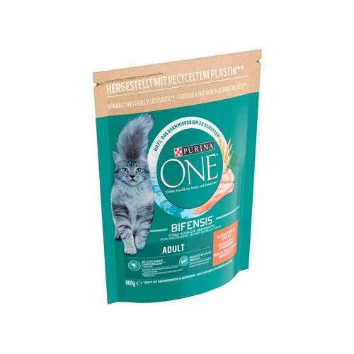 Purina ONE Bifensis Aliment Chat Adulte Croquettes au Poulet et Céréales 800g