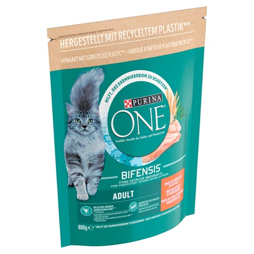 Purina ONE Bifensis Aliment Chat Adulte Croquettes au Poulet et Céréales 800g