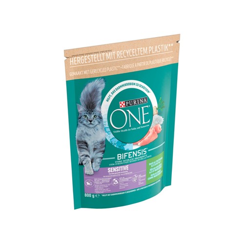 Purina ONE Bifensis Aliment Chat Adulte Sensitive Croquettes à la Dinde et Riz 800g